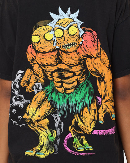 Goat Crew X Rick And Morty Beast Vintage T-Shirt Black Wash