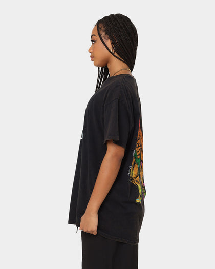 Goat Crew X Rick And Morty Beast Vintage T-Shirt Black Wash