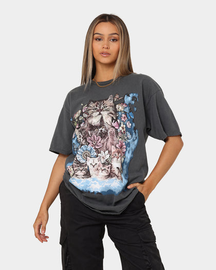 American Thrift OG Kitty T-Shirt Off Black