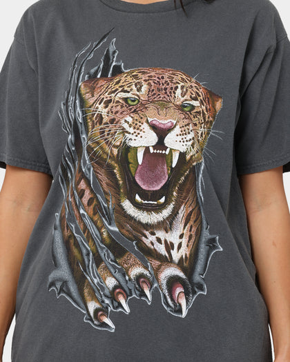 American Thrift OG Leopard T-Shirt Off Black
