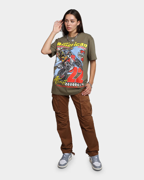 American Thrift Dirt Bike T-Shirt Military