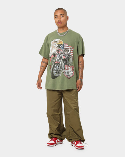 American Thrift Eagle Moto Club T-Shirt Military