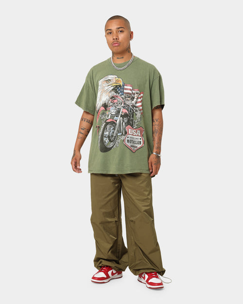 American Thrift Eagle Moto Club T-Shirt Military