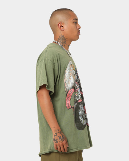 American Thrift Eagle Moto Club T-Shirt Military