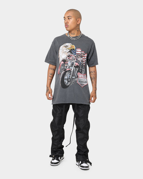 American Thrift Eagle Moto Club T-Shirt Off Black
