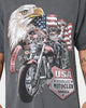 American Thrift Eagle Moto Club T-Shirt Off Black