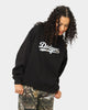 Majestic Athletic Women's Los Angeles Dodgers Copper Marble Wordmark Crewneck Black