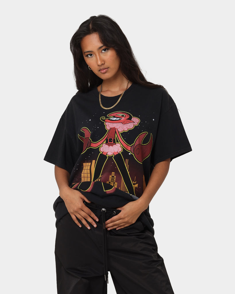 American Thrift X Powerpuff Girls Women's HIM Vintage T-Shirt Black Wa ...