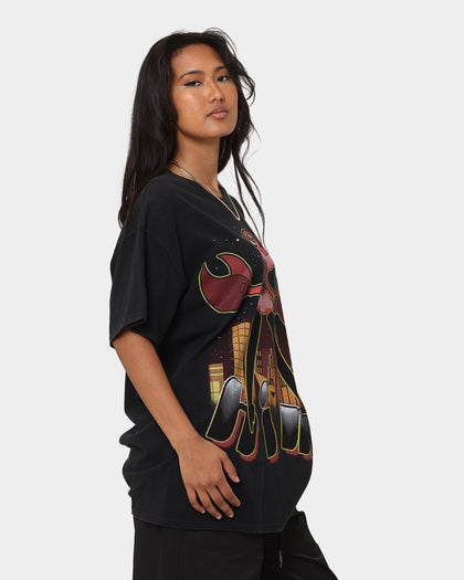 American Thrift X Powerpuff Girls Women's HIM Vintage T-Shirt Black Wash