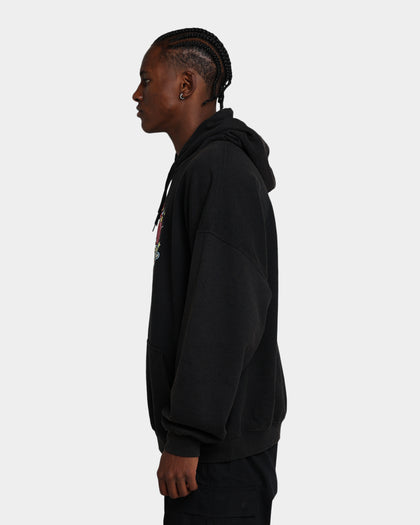 American Thrift X Powerpuff Girls Powerpuff Group Vintage Hoodie Black Wash