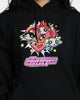American Thrift X Powerpuff Girls Powerpuff Group Vintage Hoodie Black Wash