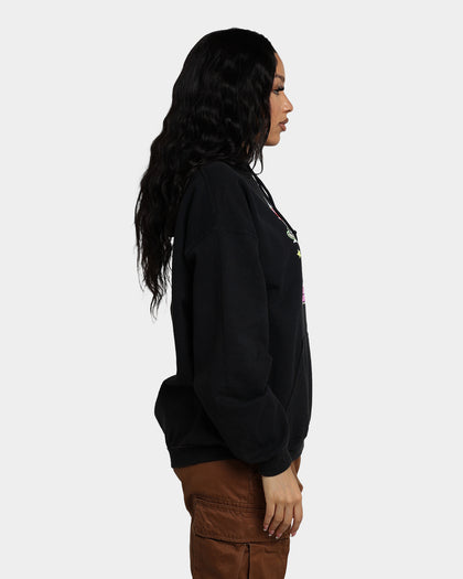 American Thrift X Powerpuff Girls Powerpuff Group Vintage Hoodie Black Wash