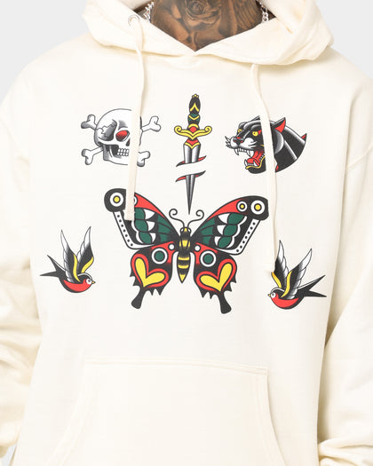 Rats Get Fat Tattoo Print Hoodie Bone