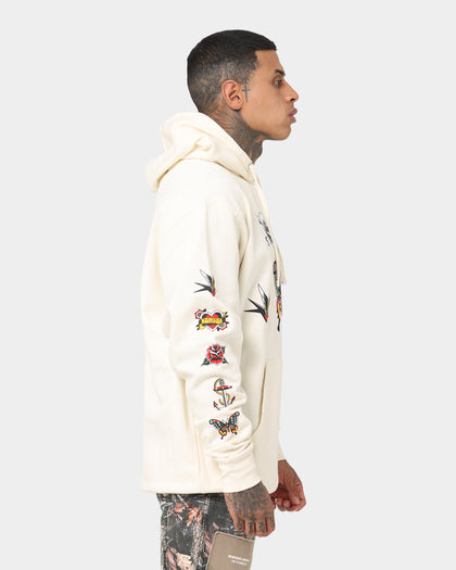 Rats Get Fat Tattoo Print Hoodie Bone