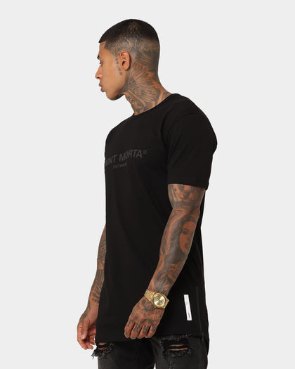 Saint Morta Homage Drop Tail T-Shirt Black