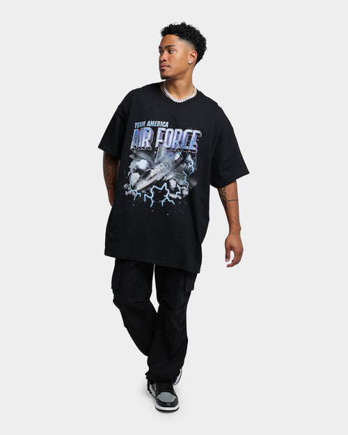 Goat Crew Air Force Vintage T-Shirt Black