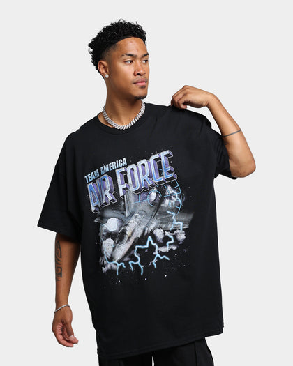 Goat Crew Air Force Vintage T-Shirt Black