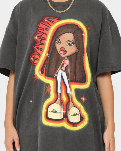American Thrift X Bratz Sasha Heavyweight Vintage T-Shirt Black Wash