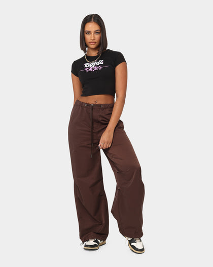 American Thrift X Bratz Women's Bratz Logo Baby T-Shirt Black