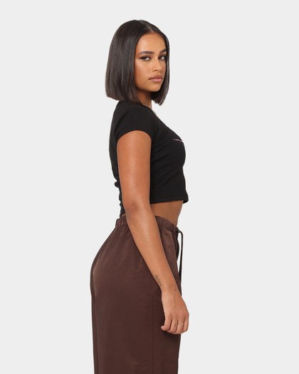 American Thrift X Bratz Women's Bratz Logo Baby T-Shirt Black