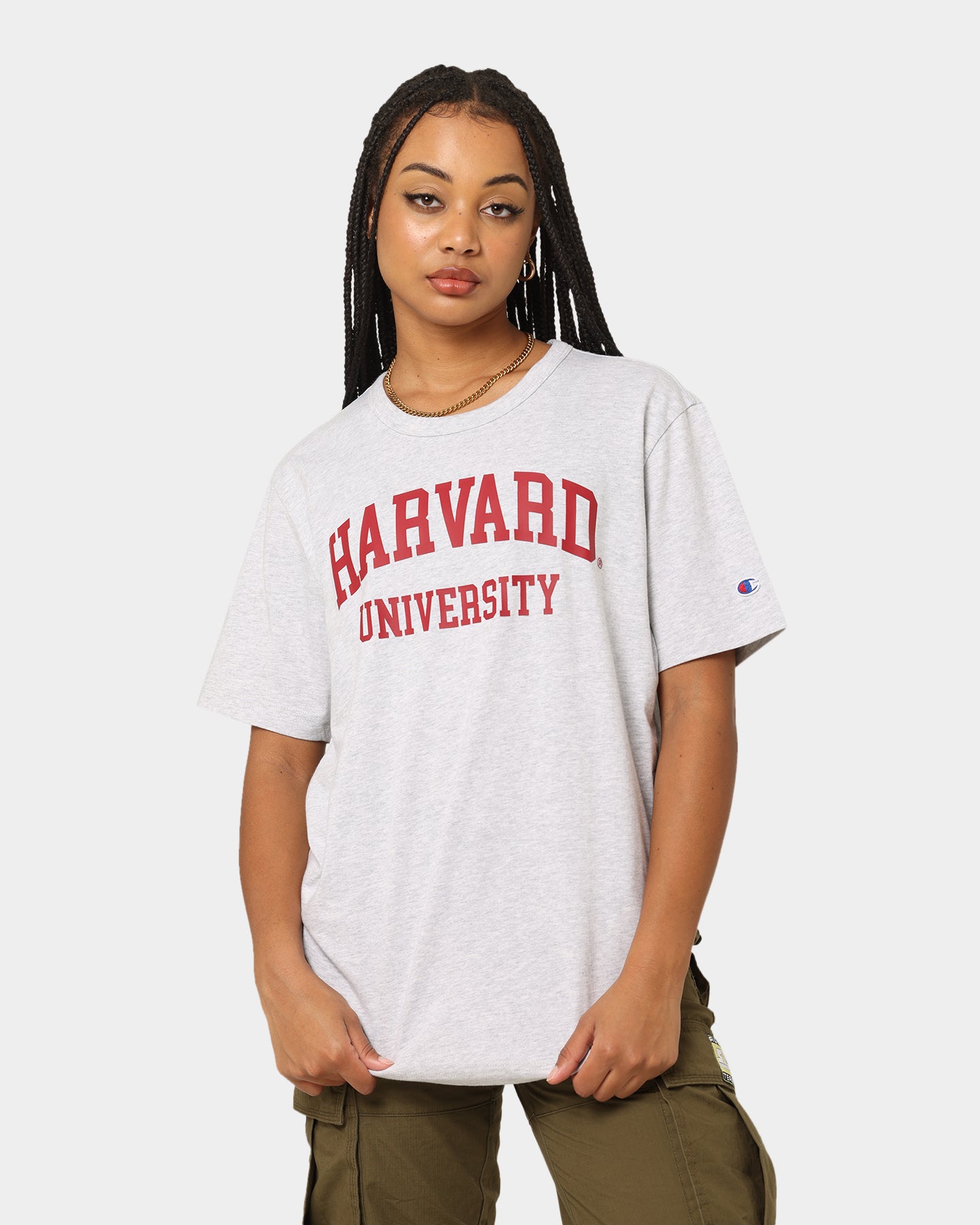 Champion EU Harvard Jersey T-Shirt Silver Grey | Culture Kings US
