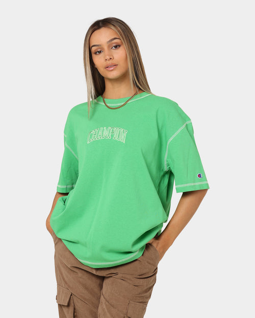 Champion Heritage Contrast Stitch T-Shirt Green Crisp
