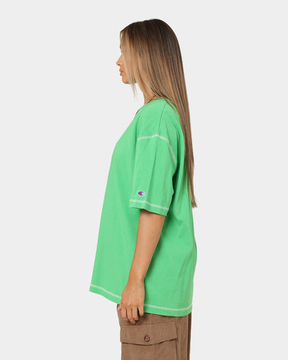 Champion Heritage Contrast Stitch T-Shirt Green Crisp