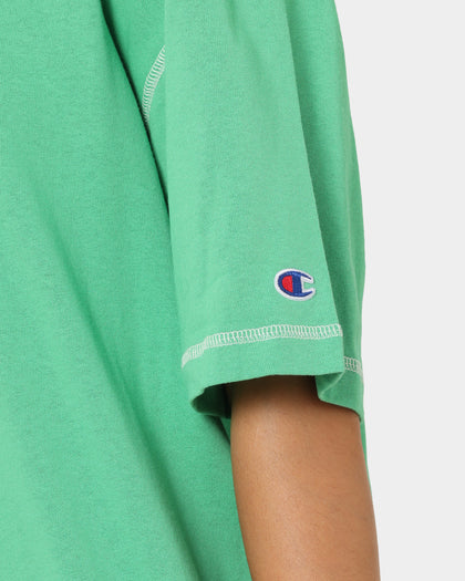 Champion Heritage Contrast Stitch T-Shirt Green Crisp