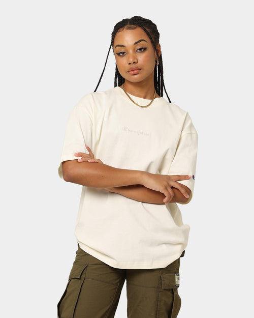 Champion Heritage New Script T-Shirt Chalk White