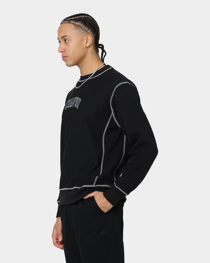 Champion Reverse Weave Contrast Stitch Crewneck Black