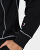 Champion Reverse Weave Contrast Stitch Crewneck Black