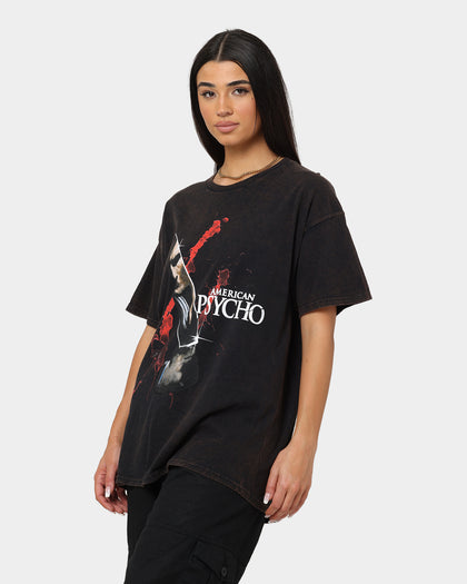 Goat Crew X American Psycho Knife Vintage T-Shirt Black Wash