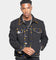 XXIII Rhinestone Denim Jacket Black