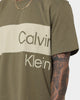 Calvin Klein Institutional Blocking T-Shirt Burnt Olive