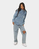 Calvin Klein Oversized Denim Shirt Mid Blue