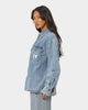 Calvin Klein Oversized Denim Shirt Mid Blue
