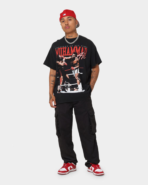 Goat Crew X Muhammad Ali Knock Out T-Shirt Black Wash