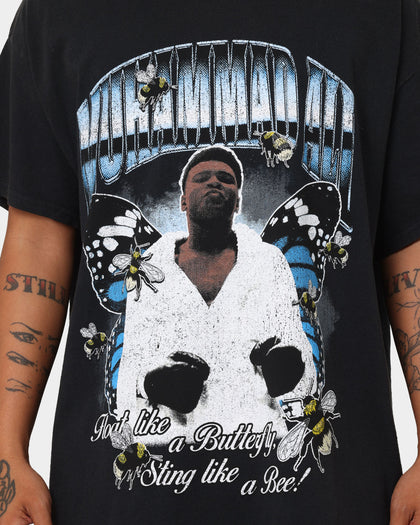 Goat Crew X Muhammad Ali Butterfly Vintage T-Shirt Black Wash