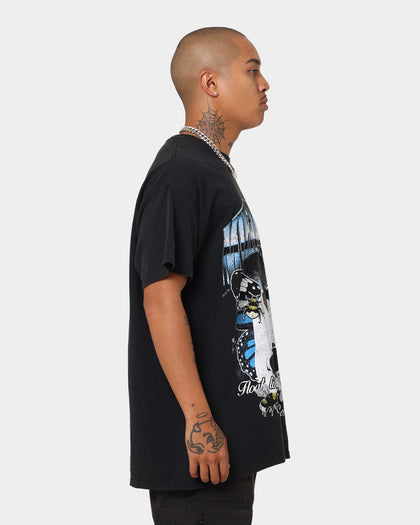 Goat Crew X Muhammad Ali Butterfly Vintage T-Shirt Black Wash