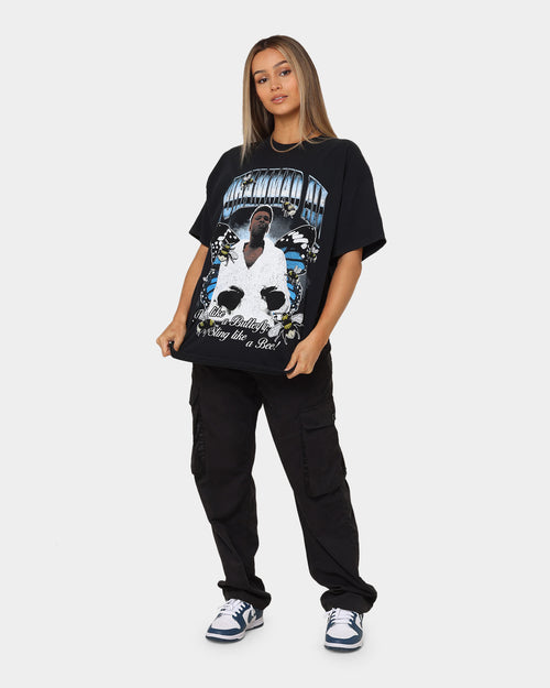 Goat Crew X Muhammad Ali Butterfly Vintage T-Shirt Black Wash