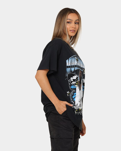 Goat Crew X Muhammad Ali Butterfly Vintage T-Shirt Black Wash