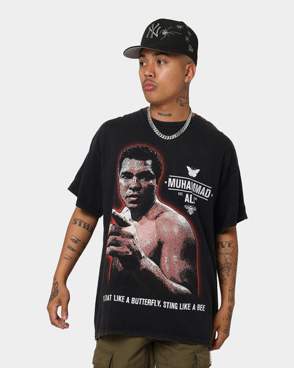 Goat Crew X Muhammad Ali Slogan T-Shirt Black Wash