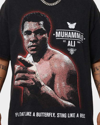 Goat Crew X Muhammad Ali Slogan T-Shirt Black Wash