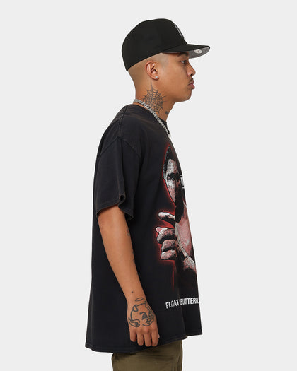 Goat Crew X Muhammad Ali Slogan T-Shirt Black Wash