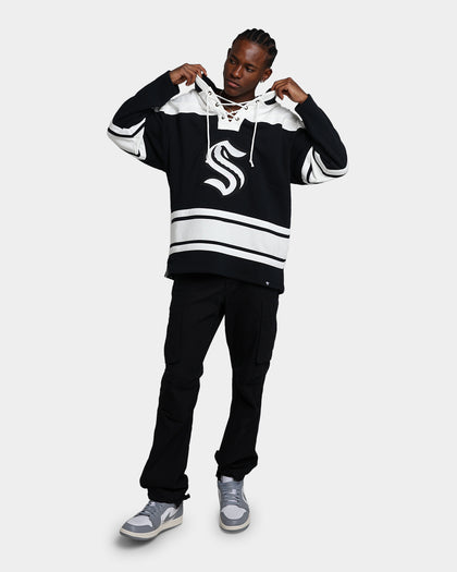 47 Brand Seattle Kraken Superior Lacer Hoodie Jet Black