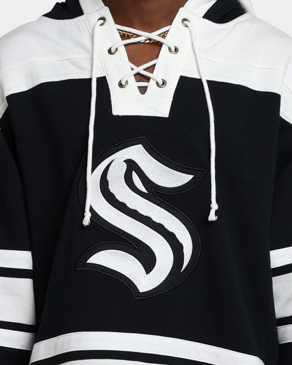 47 Brand Seattle Kraken Superior Lacer Hoodie Jet Black