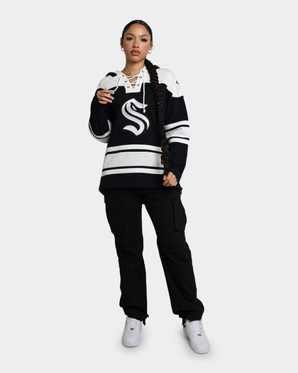 47 Brand Seattle Kraken Superior Lacer Hoodie Jet Black