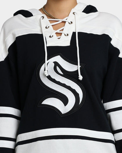 47 Brand Seattle Kraken Superior Lacer Hoodie Jet Black