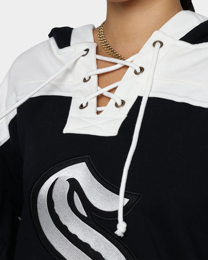 47 Brand Seattle Kraken Superior Lacer Hoodie Jet Black
