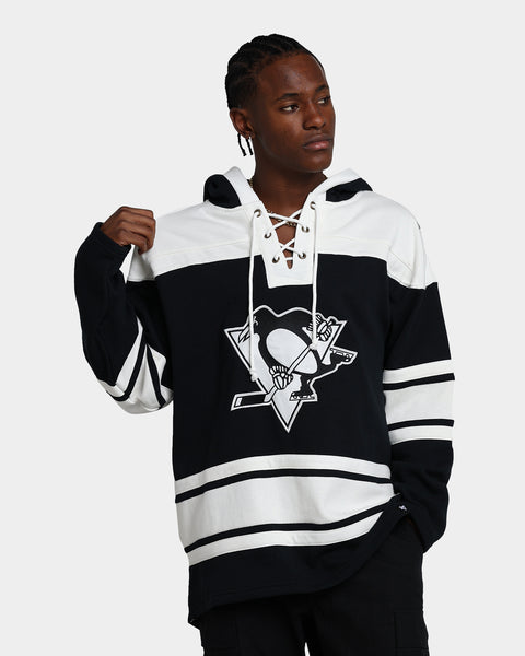 47 Brand Pittsburgh Penguins Superior Lacer Hoodie Jet Black